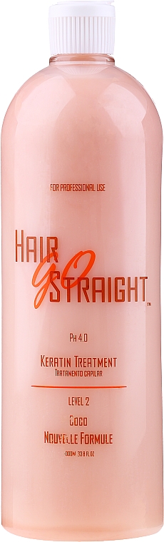 Krem wygładzający do keratynowego prostowania włosów - Hair Go Straight Coco Keratin Treatment 0.2% — Zdjęcie N3