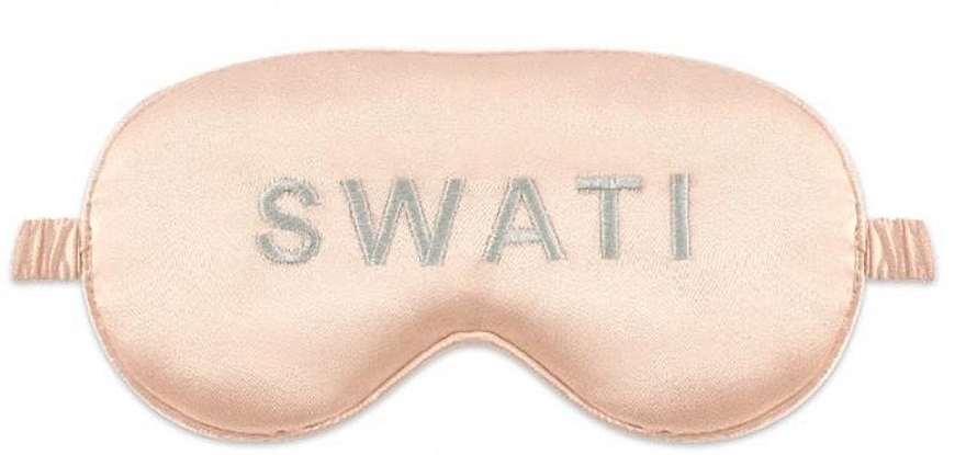 Maseczka do spania, różowa - Swati Rose Silk Sleeping Mask — Zdjęcie N1