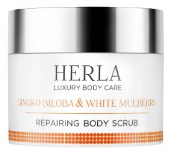 Naprawczy solny peeling do ciała Miłorząb i morwa biała - Herla Luxury Body Care — Zdjęcie N1