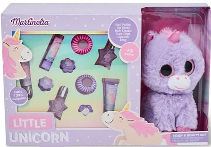 Zestaw do makijażu dla dziewczynki - Martinelia Little Unicorn Teddy & Beauty Set — Zdjęcie N1