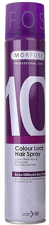 Lakier do włosów - Morfose 10 Colour Lock Hair Spray — Zdjęcie N1