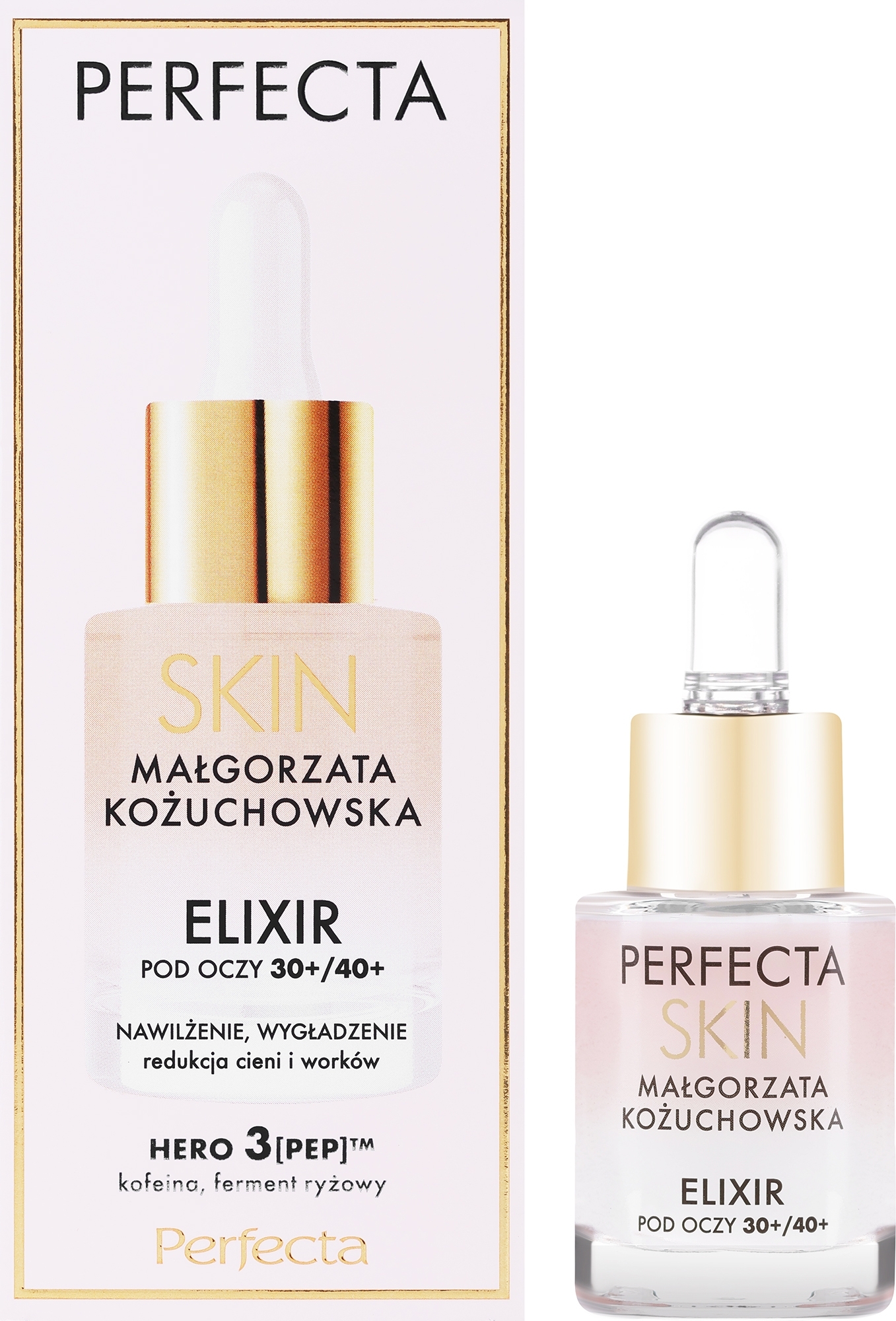 Nawilżający i wygładzający krem-eliksir pod oczy i na powieki 30+ - Perfecta Skin — Zdjęcie 15 ml