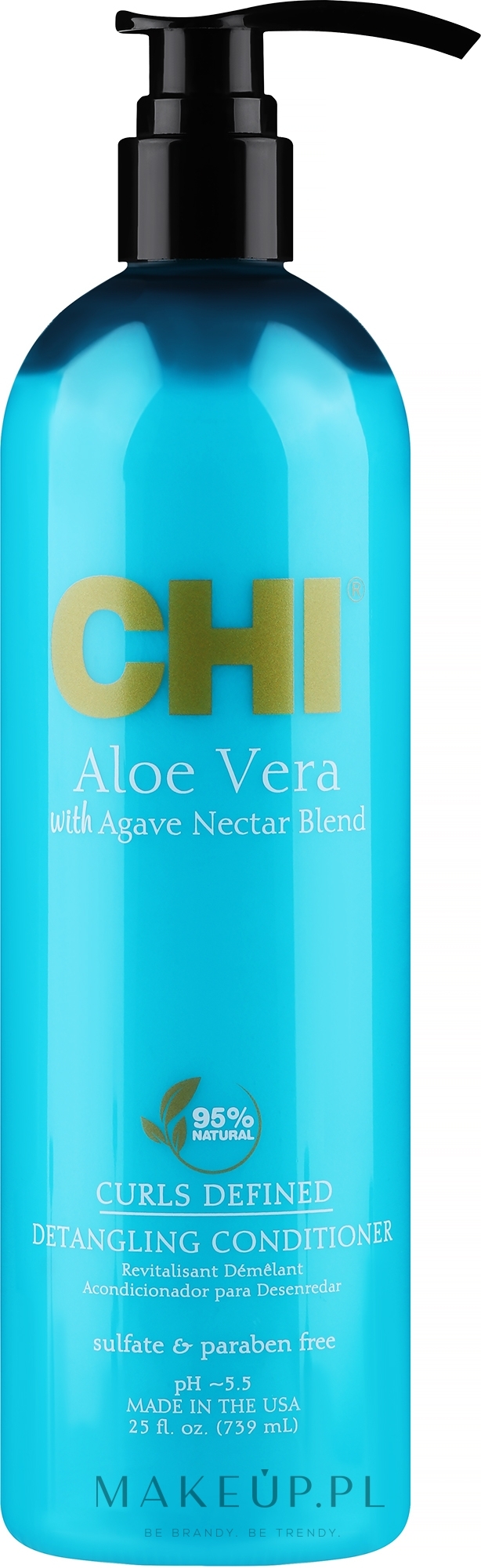 Odżywka do kręconych włosów - CHI Aloe Vera Detangling Conditioner — Zdjęcie 739 ml