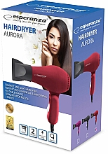 Kup Suszarka do włosów, czerwona - Esperanza EBH003R Hair Dryer Aurora