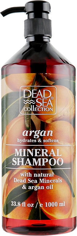 Szampon do włosów z minerałami z Morza Martwego i olejkiem arganowym - Dead Sea Collection Argan Mineral Shampoo