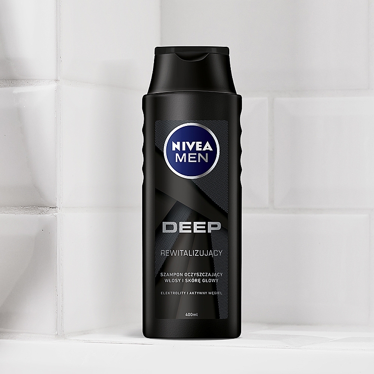 Rewitalizujący szampon dla mężczyzn oczyszczający włosy i skórę głowy - NIVEA MEN Deep Revitalizing Shampoo — Zdjęcie N2