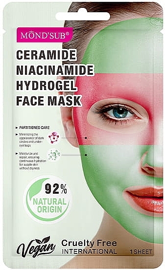 Maseczka do twarzy - Mond'Sub Ceramide Niaciamide Hydrogel Face Mask  — Zdjęcie N1