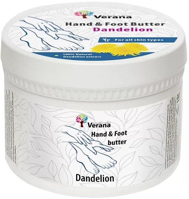 PRZECENA! Masło do rąk i stóp Mniszek lekarski - Verana Hand & Foot Butter Dandelion * — Zdjęcie N1