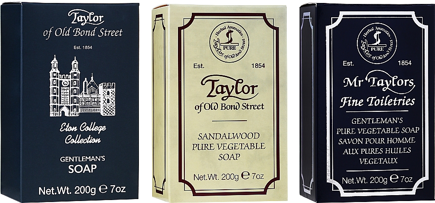 Zestaw mydeł do rąk - Taylor of Old Bond Street (soap/200g x 3) — Zdjęcie N2