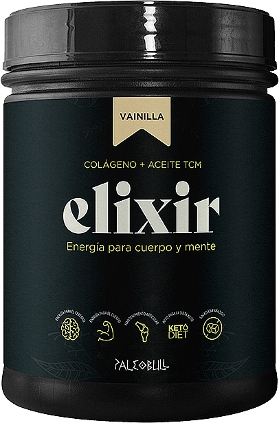 Suplement diety Elixir, wanilia - Paleobull Elixir Collagen Oil Vanilla — Zdjęcie N1