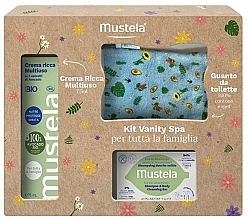 Kup WYPRZEDAŻ Zestaw - Mustela Family Kit Vanity Spa (bar/75 g + cr/75 ml + acc/1 pc) *