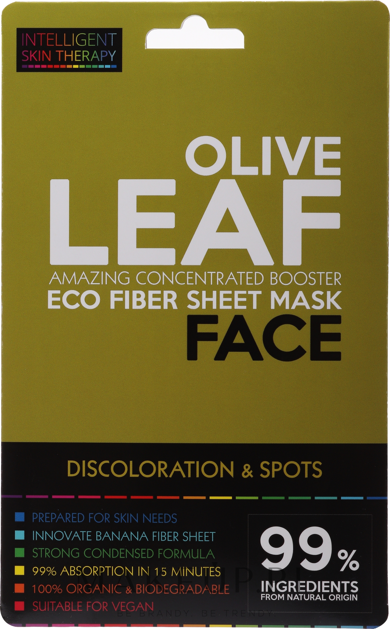Regenerująca maska w płachcie z miodem i ekstraktem z oliwek - Beauty Face Intelligent Skin Therapy Mask — Zdjęcie 25 g