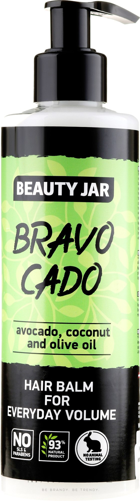Balsam dodający włosom objętości Bravocado - Beauty Jar Hair Balm For Everyday Volume — Zdjęcie 250 ml