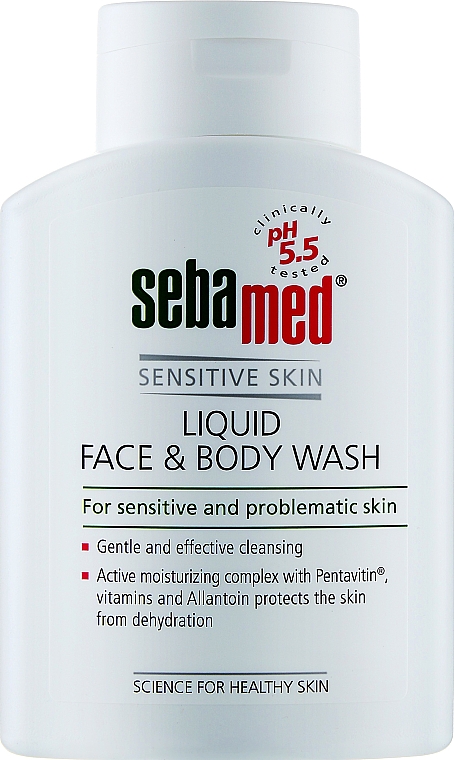 Oczyszczający żel do twarzy i ciała - Sebamed Liquid Face and Body Wash — Zdjęcie N7