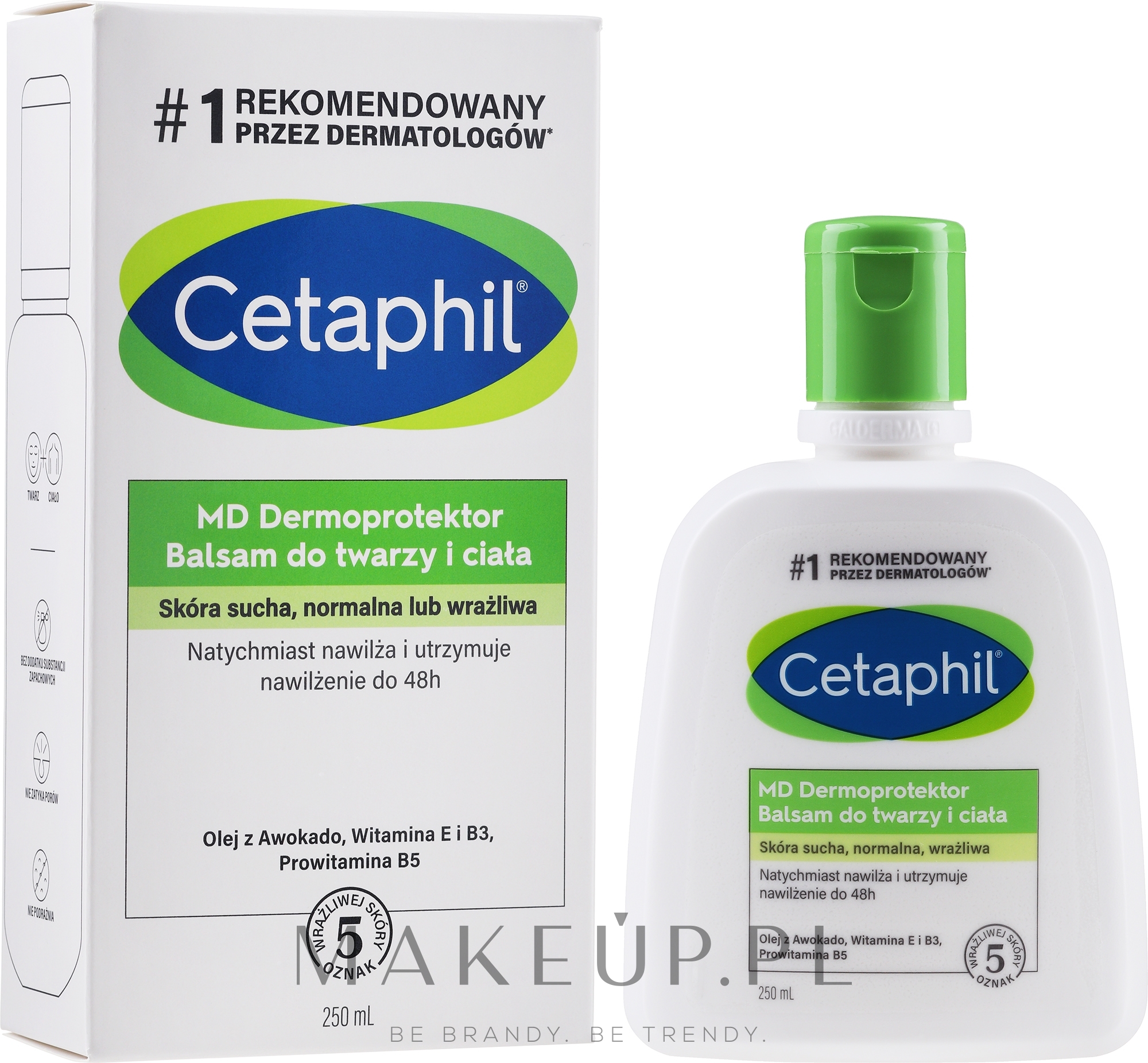 Nawilżający balsam do twarzy i ciała - Cetaphil MD Dermoprotektor — Zdjęcie 250 ml