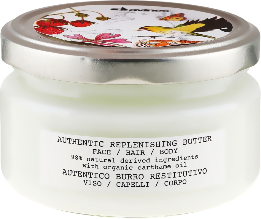 Nawilżające naturalne masło do twarzy, ciała i włosów - Davines Authentic Replenising Butter