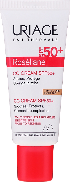 Łagodzący krem CC przeciw zaczerwienieniom - Uriage Roseliane CC Cream Moisturizing Cream SPF50+ — Zdjęcie N2