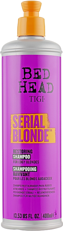 Regenerujący szampon do zniszczonych blond włosów - Tigi Bed Head Serial Blonde Shampoo — Zdjęcie N1