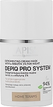 Depigmentująca maska na noc z α-arbutyną 1% - APIS Professional Depiq Pro System Depigmenting Cream-Mask — Zdjęcie N2