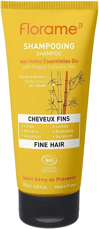 Szampon do cienkich włosów - Florame Fine Hair Shampoo  — Zdjęcie N1