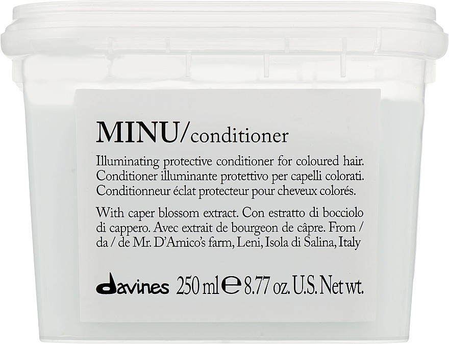 Rozświetlająca i ochronna odżywka do włosów farbowanych - Davines Minu Conditioner — Zdjęcie N3