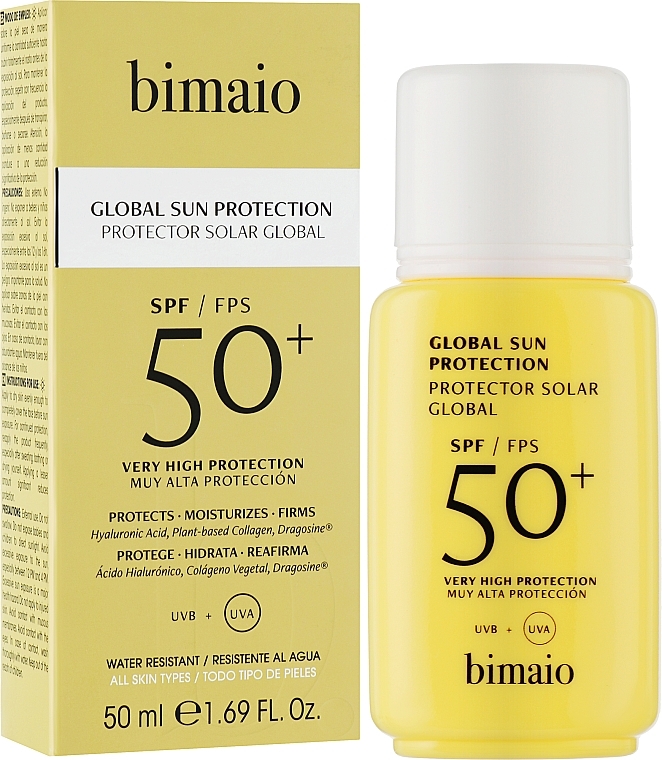 Krem z filtrem SPF5O+, do twarzy - Bimaio Global Sun Protection  — Zdjęcie N2