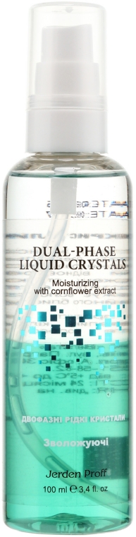 Płynne kryształki w sprayu do włosów z ekstraktem z chabra bławatka - Jerden Proff The Two-Phase Liquid Crystal