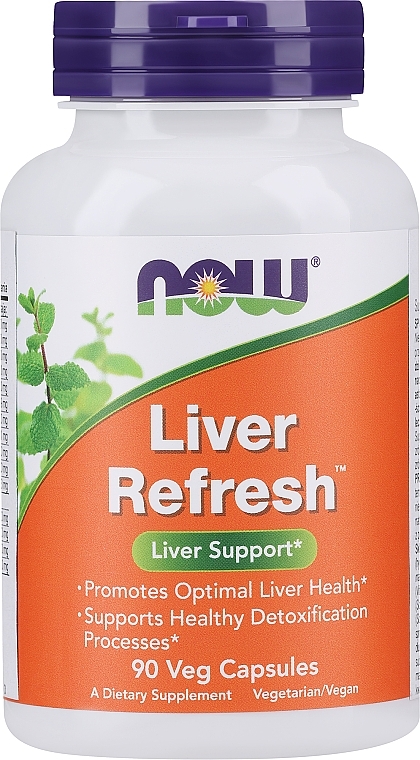 Suplement diety wspierający wątrobe - Now Foods Liver Refresh — Zdjęcie N1