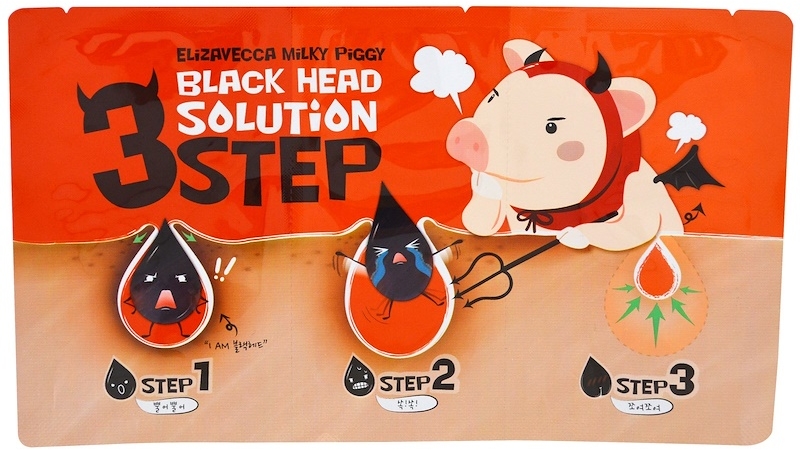 3-etapowy zabieg usuwania wągrów - Elizavecca Milky Piggy Black Head Solution 3 Step — Zdjęcie N1