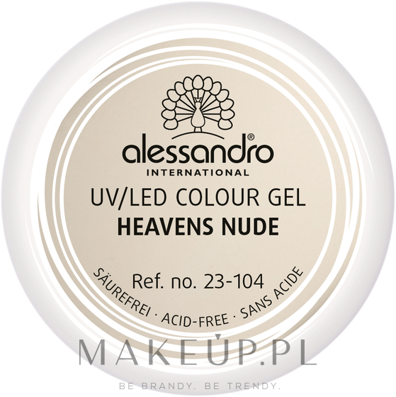 Żel do paznokci - Alessandro International Colour Gel — Zdjęcie 104 - Heavens Nude