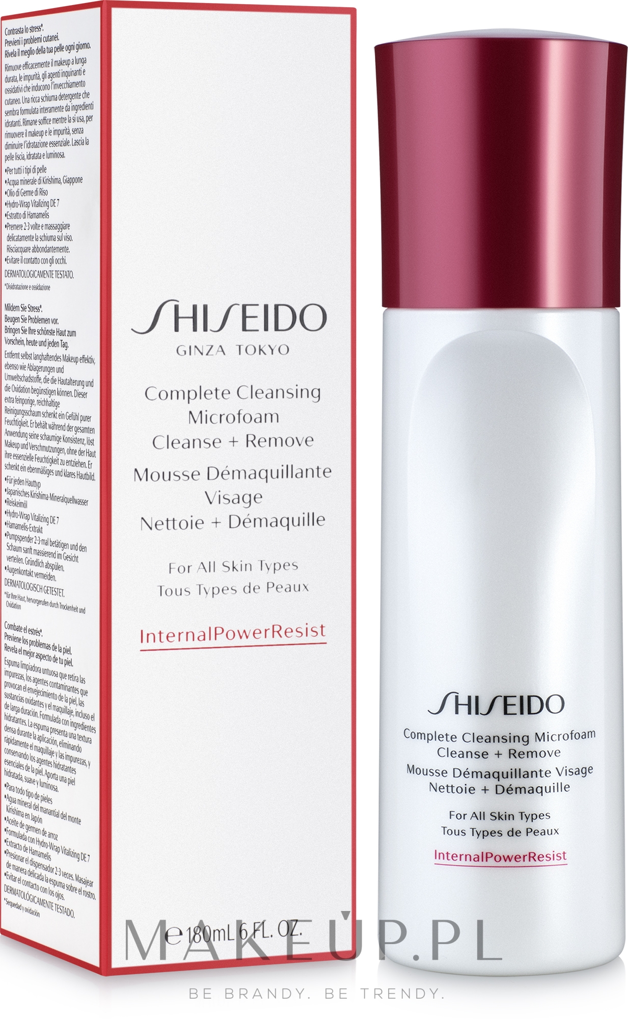 Oczyszczająca pianka do demakijażu - Shiseido Complete Cleansing Microfoam — Zdjęcie 180 ml