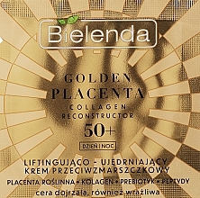 Liftingująco-ujędrniający krem przeciwzmarszczkowy 50+ - Bielenda Golden Placenta Collagen Reconstructor 50+ (próbka) — Zdjęcie N1