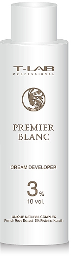 Oksydant 3% - T-LAB Professional Premier Blanc Cream Developer 10 vol 3%
