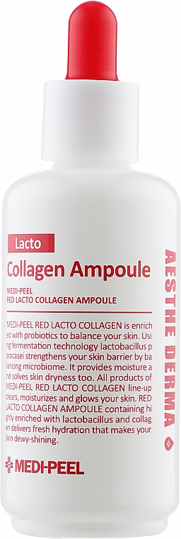 Serum w ampułkach z kolagenem i bifidobakterią - MEDIPEEL Red Lacto Collagen Ampoule — Zdjęcie N1