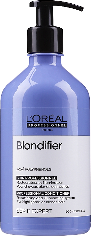 Regenerująca odżywka chroniąca blask włosów - L'Oreal Professionnel Serie Expert Blondifier Illuminating Conditioner — Zdjęcie N5