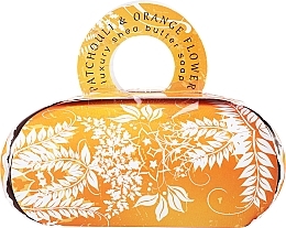 PRZECENA! Mydło upominkowe Paczula i kwiat pomarańczy - The English Soap Company Patchouli & Orange Flower Gift Soap * — Zdjęcie N1