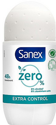 Dezodorant Extra Control - Sanex Zero% Extra Control 48h Desodorant Roll-on — Zdjęcie N1