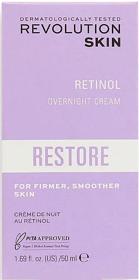 Krem do twarzy na noc z retinolem - Revolution Skinc Retinol Overnight Cream — Zdjęcie N3