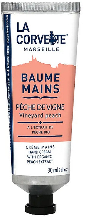 Krem do rąk winogronowo-brzoskwiniowy - La Corvette Vineyard Peach Hand Cream — Zdjęcie N1