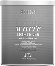 Rozjaśniacz do włosów White Lightener - Aloxxi Blonde78 — Zdjęcie N1