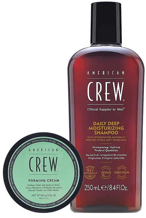 Zestaw - American Crew Daily Deep Moisturizing Set (h/cr/85g + h/shampoo/250ml) — Zdjęcie N2