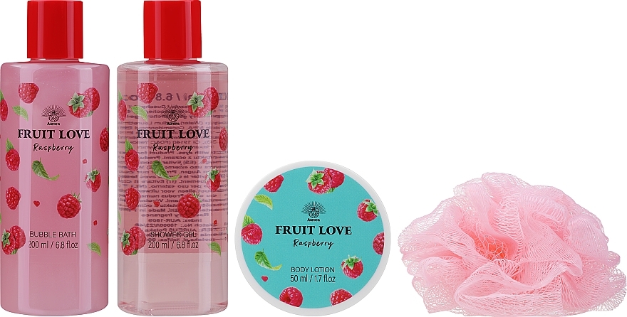 Zestaw 5 produktów Malina - Aurora Fruit Love Raspberry — Zdjęcie N2