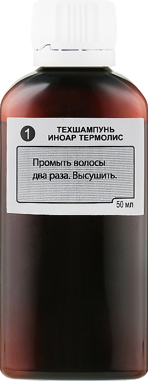 Wegański zestaw do nanoplastyki dla włosów naturalnych, na 1 zabieg - Inoar Argan Oil Thermoliss (shmp/50ml + keratin/50ml) — Zdjęcie N2