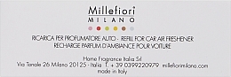 Kup Wkład do dyfuzora zapachowego w samochodzie Drzewo sandałowe i bergamotka - Millefiori Milano Icon Refill Sandalo Bergamotto
