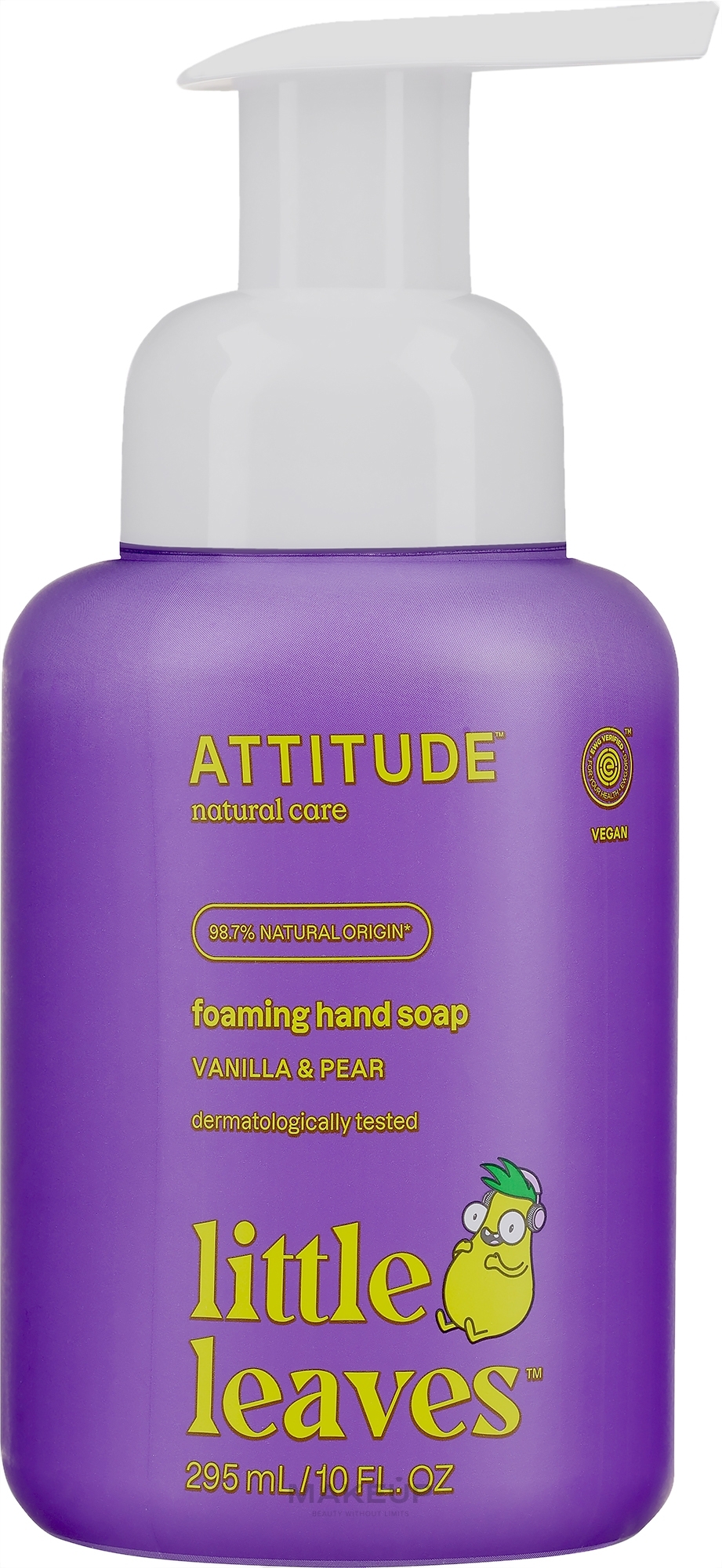 Pianka do mycia rąk Wanilia i gruszka - Attitude Foaming Hand Soap — Zdjęcie 295 ml
