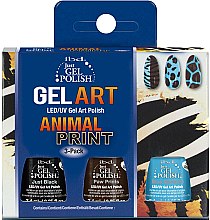 Zestaw - IBD Spa Just Gel Polish Animal Print Gel Art(nail/lacquer/7,4mlx3) — Zdjęcie N1
