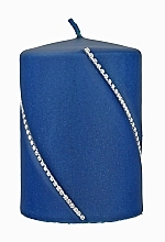 Świeca dekoracyjna 7x10 cm, niebieska - Artman Bolero Mat — Zdjęcie N2