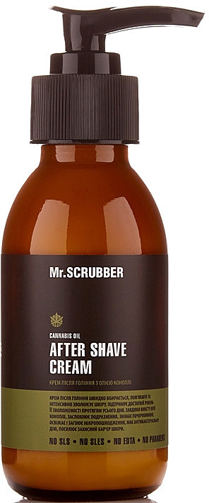 Krem po goleniu z olejem konopnym - Mr.Scrubber Man After Shave Cream — Zdjęcie N1