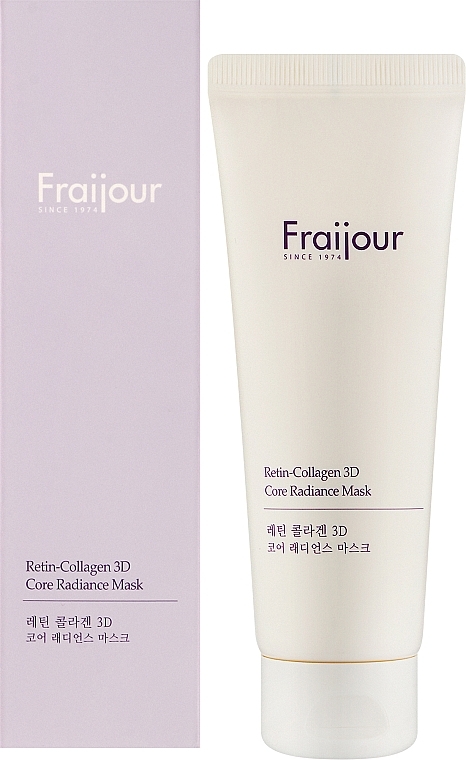 Ujędrniająca nocna maska na twarz z kolagenem i retinolem - Fraijour Retin-Collagen 3D Core Radiance Mask — Zdjęcie N2