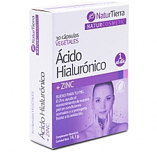 Kup Suplement diety Kwas hialuronowy + cynk - NaturTierra Acido Hialuronico+Zinc